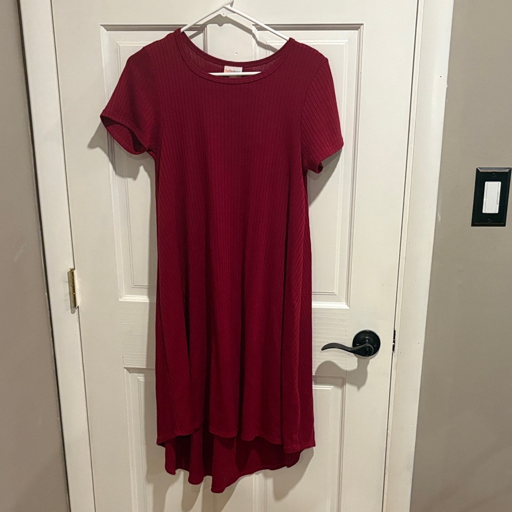 Lularoe Carly Elegant Red Women's Dress